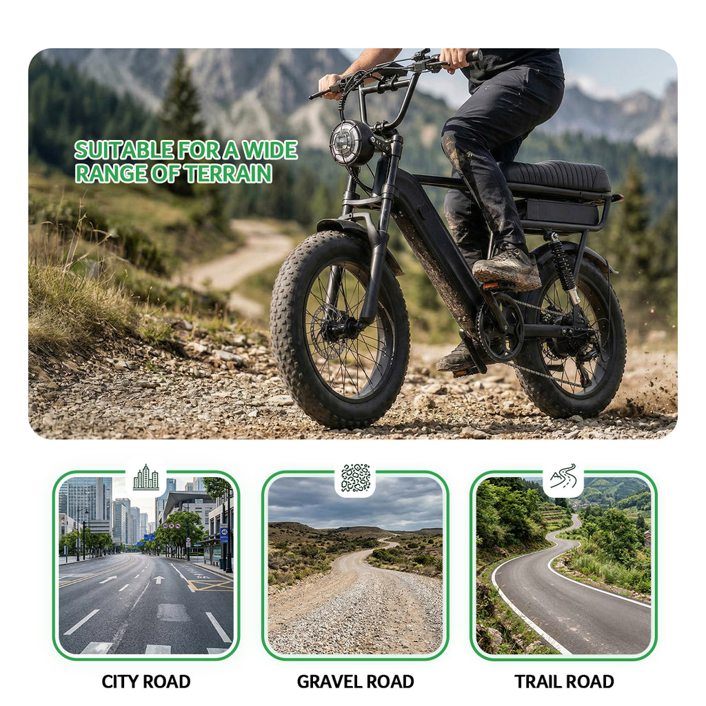 Yangor Pro Max Fat Bike – Dubbele Batterij | 210 km Bereik