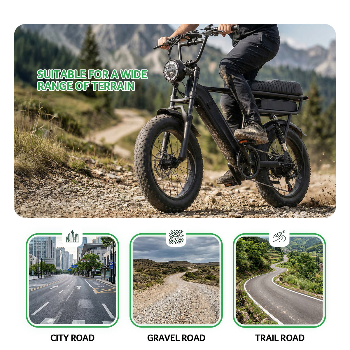 Yangor Pro Max Fat Bike – Dubbele Batterij | 210 km Bereik
